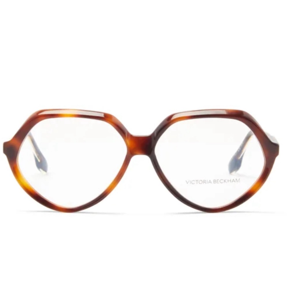 Victoria Beckham perfect oversized tortoiseshell eyeglasses frames with case